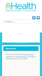 Mobile Screenshot of mhealthregulatorycoalition.org